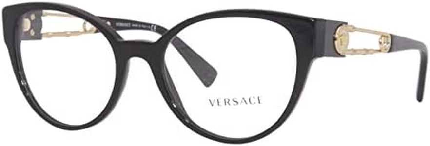Versace Lunettes œil de chat transparentes pour femme 0VE3307 GB1 52