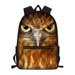 Backpack Cool Eagle 3D Animal Print School Book Bags for Kids Boys Girls Casual Daypack