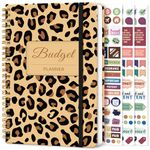 Budget Planner - Monthly Budget Book 2024 with Expense & Bill Tracker - Undated 12 Month Financial Planner/Account Book to Take Control of Your Money - Leopard