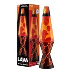 Lava Original Lamp - 14.5" Volcanic Crags - Red Wax and Orange Liquid - Home Décor Motion Light - 2078