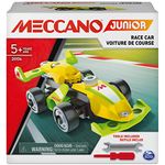 Meccano Junior, Race Car STEAM Model Building Kit, for Kids Aged 5 and Up