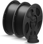 ANYCUBIC PLA+ 3D Printer Filament Bundle, PLA Plus 1.75mm Dimensional Accuracy +/- 0.02mm, Fit Most FDM 3D Printers, 1KG Reusable Spool, 2KG Black+Black