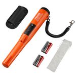 VEVOR Metal Detector Pinpointer, IP68 Fully Waterproof Handheld Pin Pointer Wand, 4.5" Detection Depth, 3 Modes, Professional Treasure Hunting Probe with Holster and 9V Battery, for Adults and Kids