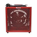 240V Tooltech 4800-Watt Fan-Forced Construction Heater with Adjustable Thermostat, Red, CZ290