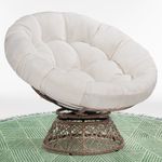 Bme 40" Ergonomic Wicker Papasan Ch