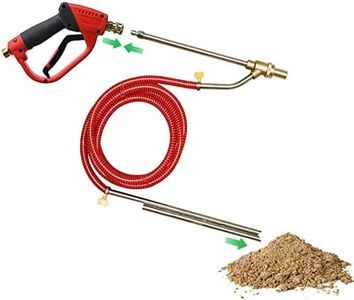 Pressure Washer Sandblasting Kit, 5000 PSI Wet Sandblaster Pressure Washer Accessories Sandblasting 1/4 Inch Sand Blaster Quick Connect Wet Sandblasting Kit for Abrasive Cleaning