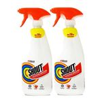 Shout Stain Remover Spray, 2 x 500ml - Triple Acting Laundry Stain Remover, Effective on Tough Fabric Stains
