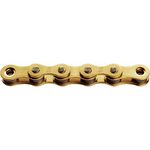 KMC Bike Chain HL1, Wide BMX Chain, Reinforced Durability, Super Smooth Single Speed Chain, Brass Plated Bicycle Chain, Bike Chain with Bullet Joining Link, 1/2" X 1/8" - 112 Links