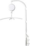 HLEEDUO 37 Inch Crib Mobile Arm with Music Box- Baby Mobile Hanger & Mobile Holder for Crib, Mobile Arm for Crib Compatible with Baby Crib Mobile.