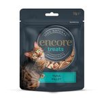 Encore 100% Natural Freeze Dried Tuna Fillet Cat Treats, Grain Free Healthy Cat Snacks 12x10g