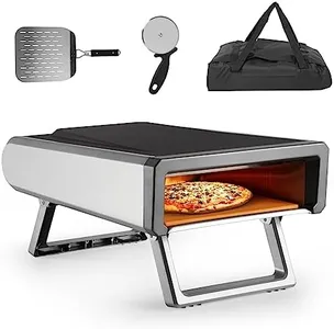 Pizza Oven, 12" Pizza Oven Outdoor, Stainless Steel Portable Pizza Ovens, with Gas Propane, Accessories Kit, Pizza Oven Countertop for Outside Backyard Kitchen Camping