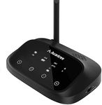 Avantree Oasis Plus - Bluetooth Transmitter & Receiver for TV, Easy to Install, Soundbar PassThrough, aptX Low Latency & HD Audio Adapter for 2 Headphones