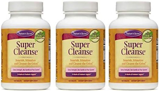 Nature's Secret Super Cleanse Extra Strength Toxin Detox & Gentle Elimination - Stimulating Blend of 14 Herbs with Probiotics - Digestive & Colon Health Support - 300 Tablets