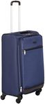 Amazon Basics Soft-Sided Luggage / Suitcase Travel Spinner with 4 Wheels - 74cm / 29 inches, Navy Blue