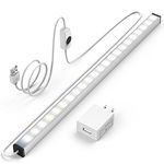 ASOKO Under Cabinet Led Lighting, 12 Inch Led Light Strip Bar, Daylight White 5000K Dimmable Plug in USB lumière d'armoire, Small Thin Led Under Counter Lighting for Kitchen/Room (with UL Plug)