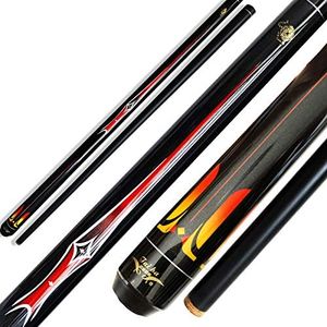 Tai ba cues 2-Piece Pool cue Stick, 13mm Tip, Short 48" Junior Kid cue, Hardwood Canadian Maple Professional Billiard Pool Cue Stick 18,19 Oz Pool Stick (Selectable)-Blue, Black