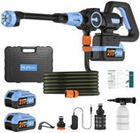 MUPEAK Brushless Cordless Power Washer with 2 Batteries, 1500PSl, Blue