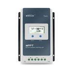 EPEVER® 20A MPPT Solar Charge Controller 12V/24V Auto Identification with LCD Display for Communication Base Stations and Household Systems - Tracer 2210AN