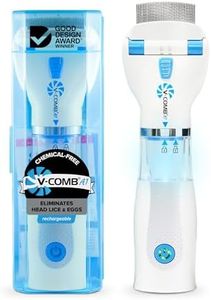 A1 Rechargeable Chemical-Free Lice Removal Electric Comb, Pack of Refill Filters, Natural Head Lice Solution for Children & Adults, Electric Lice Vacuum Comb, for All Hair Types, Gentle Lice Care