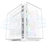 Fan Dust Mesh Filter Magnetic Frame PVC Desktop Computer PC Case Fan Dust Proof Filter Cover Grills 500 * 500MM 2PACK White