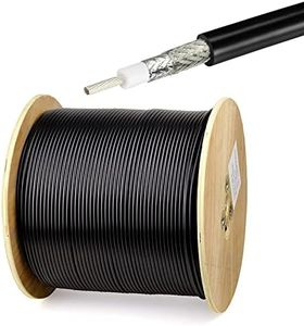 Superbat RG8x Coaxial Cable 50ft, Low Loss RG 8X Cable RG8x Coax Cable 50 ohm for CB Radio Router Cell Booster Amplifer Antenna Extension Cable