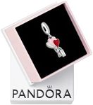 Pandora Jewelry Happy Bday Balloon Dangle Cubic Zirconia Charm in Sterling Silver, With Gift Box