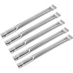 BBQSAVIOR BP58 BBQ Replacement Parts Burner Tube for Master Chef 5 Burner G55101, G55105, G55107, Charbroil, Kenmore and Other Gas Grills, Stainless Steel Barbecue Burner 14 3/8 inch, 5-Pack