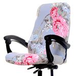 XNN Computer Office Chair Cover - Protective Stretchable Chair Covers Stretch Chair Slipcover (E)