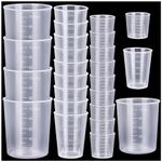 25 Pcs Plastic Measuring Cups, Resin Mixing Cups, Epoxy Mixing Cups, Paint Mixing Cups, 30ml 50ml 100ml