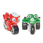 Ricky Zoom T20044 DJ 2 Pack, 3 Inch Action Figures Wheeling, Free Standing Kids Motorbike Toys for 3 Year Old Boys and Girls +