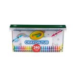 Crayola 240 Crayons, Bulk Crayon Set, 2 of Each Color, Gift for Kids, Ages 3, 4, 5, 6, 7, Multi (523451)