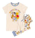 Womens Disney Winnie The Pooh Pyjama and Scrunchie Set Blue