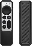 ProCase Silicone Case for Apple TV Siri Remote 2021, Lightweight Protective Cover Anti-Slip Shockproof Holder for 2021 Apple TV 4K / HD Siri Remote Controller (2nd Gen) -Black