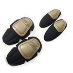 HANSTRONG GEAR Tactical Military Paintball Elbow Knee Pads Airsoft Combat Protective Set DE