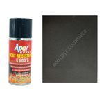 APAR HT High Heat Resistant Spray Paint MATT BLACK (upto 600°C) -225 ml (Pack Of 1) + P-600, For silencer, boiler,chimneys etc