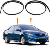 MIYIMORE 2Pcs Roof Drip Molding Weatherstrip Fit for Toyota Corolla 2009-2013，Left & Right Side Roof Trim Seal Kit Replace 75555-02110 75556-02120