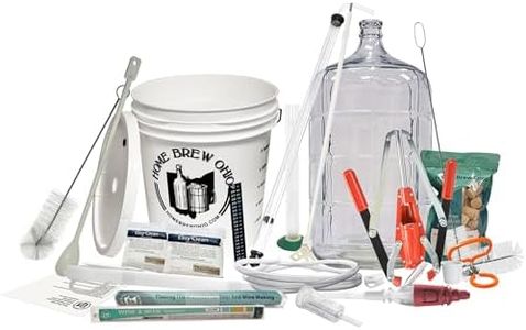 Ultimate Wine Making Equipment Starter Kit with 6 Gallon Glass Carboy