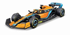 Bburago B18-38064N Formula 1 MCLAREN F1 MCL 36 (2022) with Helmet Norris 1:43 Scale Die-Cast Collectible Race Car, Model, Sport, pre-Built, Assorted Colours