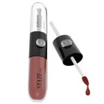 Staze Gloss Lock 2-in-1 Liquid Lipstick | Matte Lipstick + High-Shine Transferproof Gloss | 12H Long-lasting | Intense Pigment | Lightweight & Waterproof | 05 I'm Happy | 7g