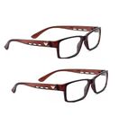 CRIBA Stylish Reading Combo Pack of 2 Reading Glass For Single Vision Power Eyeglasse – B (+1.75)