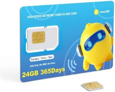 Data SIM Card 24GB 365Days for Unlocked Security Trail Hunting Camera