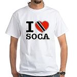 CafePress I Love Soca White T Shirt