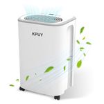 KPUY 12L/Day Dehumidifiers for Home, Powerful Powerful Dehumidifier with Digital Humidity Display & Control, 2.3L Water Tank & 24H Timer, Overflow Protection, Dehumidifier for Bedroom, Basement