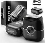 Electric Foil Shavers for Men: Upgraded Mini Electric Razor with 4 Floating Blades & Big LED Display - Foil Shaver for Men with 2 Gears Adjustable - Face Shaver with IPX7 Waterproof Wet/Dry,USB Type C