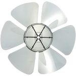 Happyyami Plastic Fan Blade Replacement 10 Inch Plastic Fan Blade 6 Leaves Fan Blade Replacement Electric Fan Blades Part General Fans Accessories for Standing Pedestal Fan Table Fanner