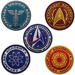 OYSTERBOY 5pcs Star Trek Starfleet Academy Star Trek: Starfleet Academy Tactical Patch Hook & Loop