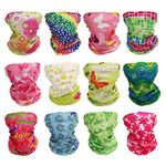 GUIFIER 12 Pack Magic Wide Tube Face Mask,Neck Gaiter, Headwear, Sports Scarf, Boho Bandana, Balaclava, Headband for Women and Men