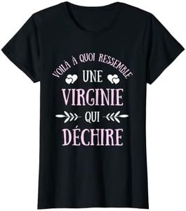 Virginie qui déchire humour virginie femme cadeau prénom T-Shirt