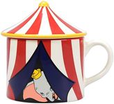 Disney Gifts Dumbo Circus Shaped Mug with Lid, 400 ml Capacity