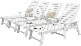 DWVO Patio Lounge Chair Set of 4 wi
